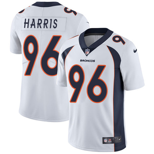 Denver Broncos #96 Shelby Harris White Vapor Untouchable Limited Stitched Jersey