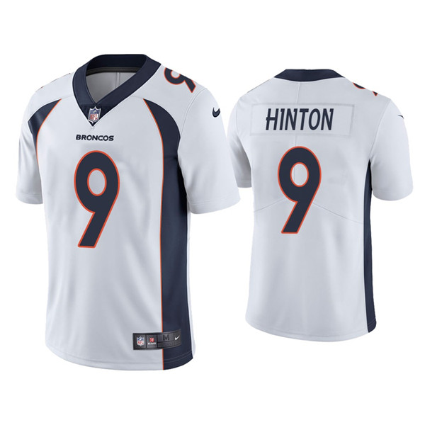 Denver Broncos #9 Kendall Hinton White Vapor Untouchable Limited Stitched Jersey