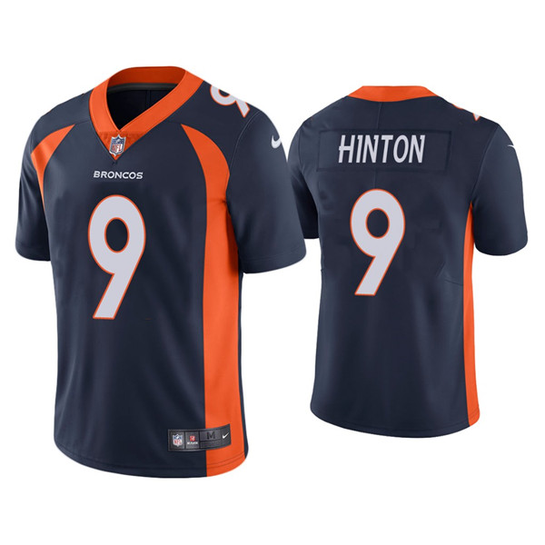 Denver Broncos #9 Kendall Hinton Navy Vapor Untouchable Limited Stitched Jersey