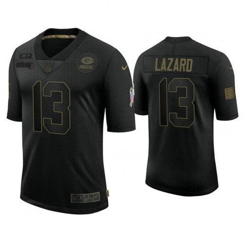 Green Bay Packers #13 Allen Lazard Black 2020 Salute To Service Limited Stitched Jersey
