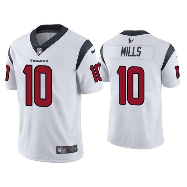 Houston Texans #10 Davis Mills White Vapor Untouchable Limited Stitched Jersey