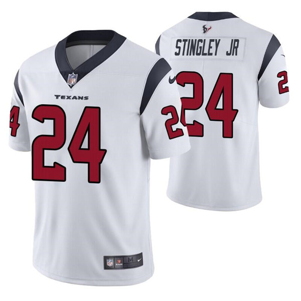 Houston Texans #24 Derek Stingley Jr. White Vapor Untouchable Limited Stitched Jersey