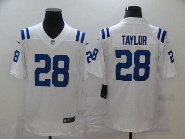 Indianapolis Colts #28 Jonathan Taylor White Stitched Jersey