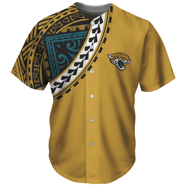 Jacksonville Jaguars Yellow Baseball Jersey