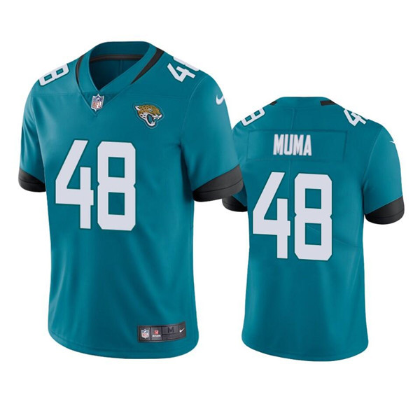 Jacksonville Jaguars #48 Chad Muma Teal Vapor Untouchable Limited Stitched Jersey