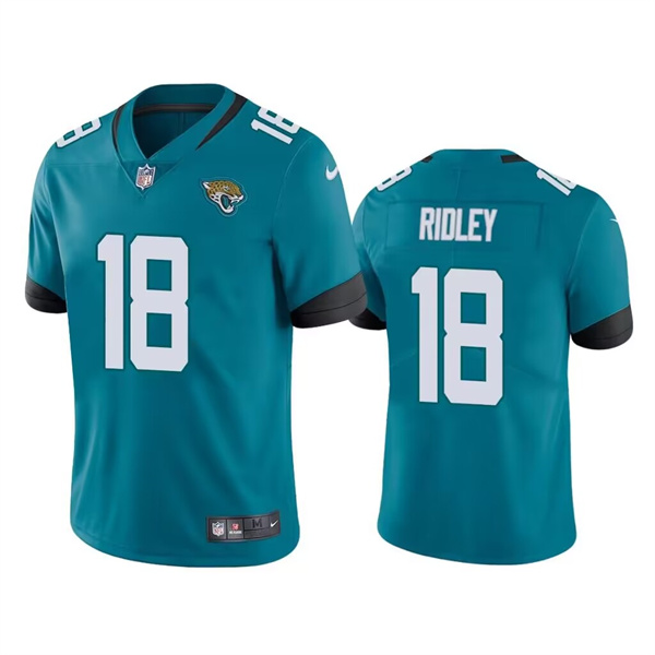 Jacksonville Jaguars #18 Calvin Ridley Teal Vapor Untouchable Limited Stitched Jersey