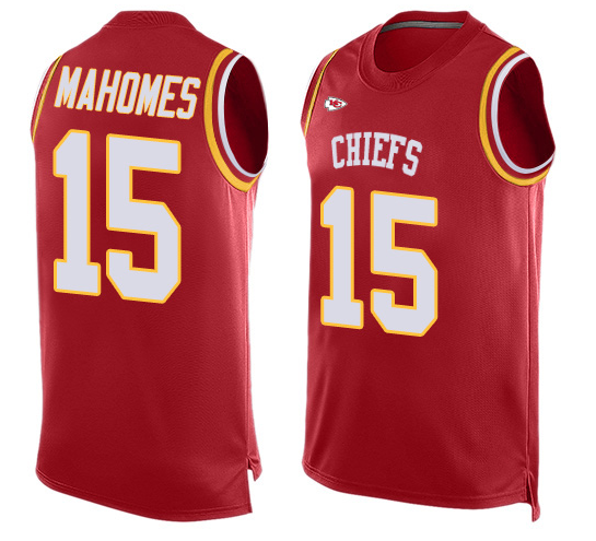 Kansas City Chiefs #15 Patrick Mahomes Red Limited Stitched Jersey