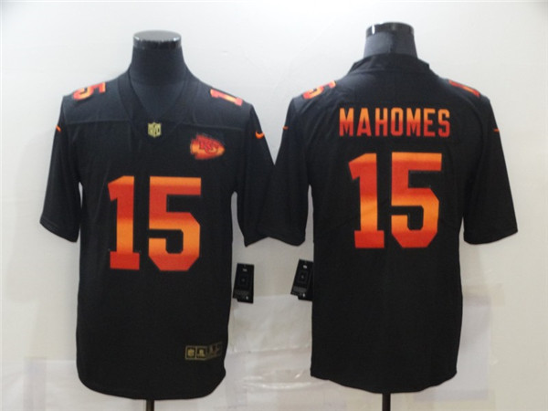 Kansas City Chiefs #15 Patrick Mahomes 2020 Black Fashion Limited Stitched Jersey