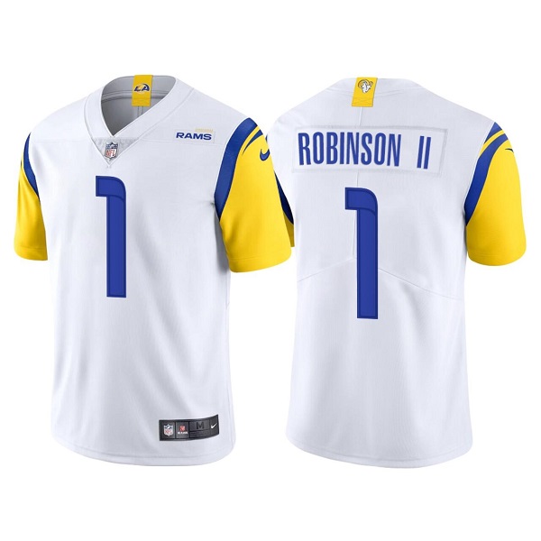 Los Angeles Rams #1 Allen Robinson II White Vapor Untouchable Limited Stitched Football Jersey