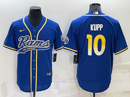 Los Angeles Rams #10 Cooper Kupp Royal Cool Base Stitched Baseball Jersey
