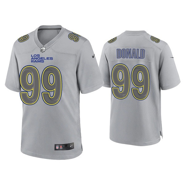 Los Angeles Rams #99 Aaron Donald Gray Atmosphere Fashion Stitched Game Jersey