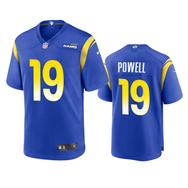 Los Angeles Rams #19 Brandon Powell Royal Stitched Football Game Jersey