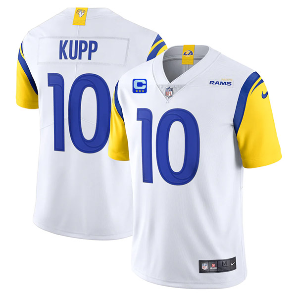 Los Angeles Rams 2022 #10 Cooper Kupp White With 3-Star C Patch Vapor Untouchable Limited Stitched Jersey