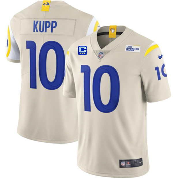 Los Angeles Rams 2022 #10 Cooper Kupp Bone White With 3-Star C Patch Vapor Untouchable Limited Stitched Jersey