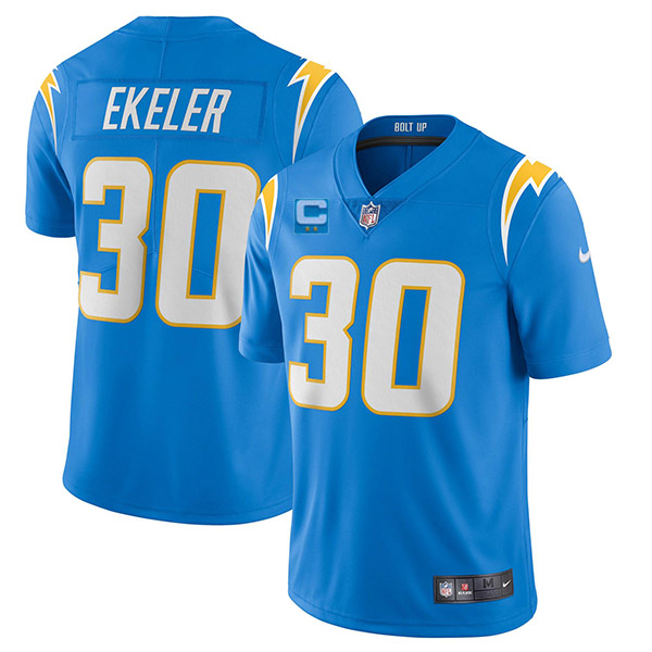 Los Angeles Chargers 2022 #30 Austin Ekeler Blue With 2-Star C Patch Vapor Untouchable Limited Stitched Jersey