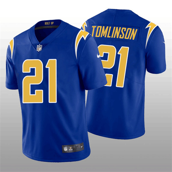 Los Angeles Chargers #21 LaDainian Tomlinson Royal Vapor Untouchable Limited Stitched Jersey