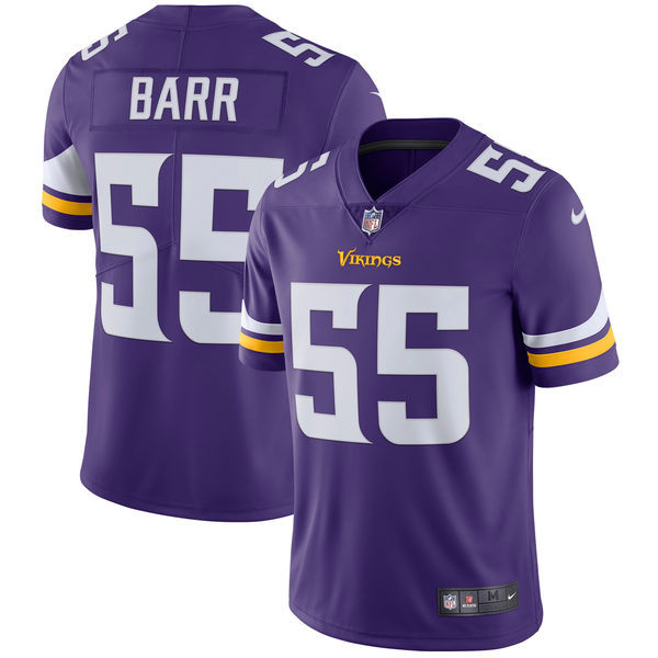 Minnesota Vikings #55 Anthony Barr Nike Purple Vapor Untouchable Limited Stitched Jersey