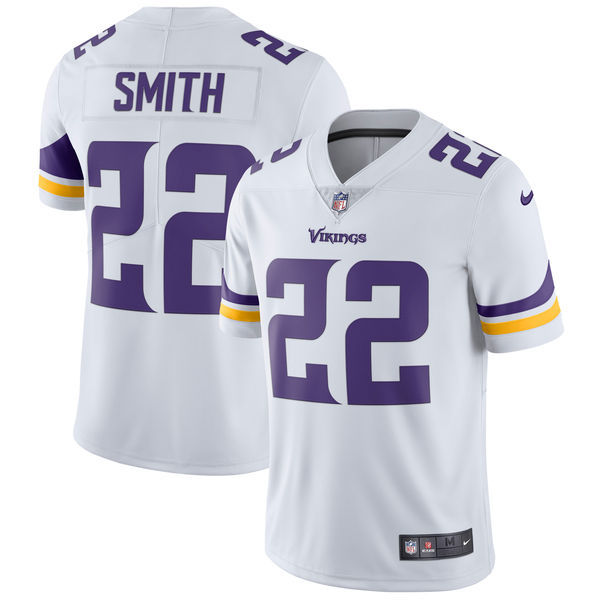 Minnesota Vikings #22 Harrison Smith Nike White Vapor Untouchable Limited Stitched Jersey