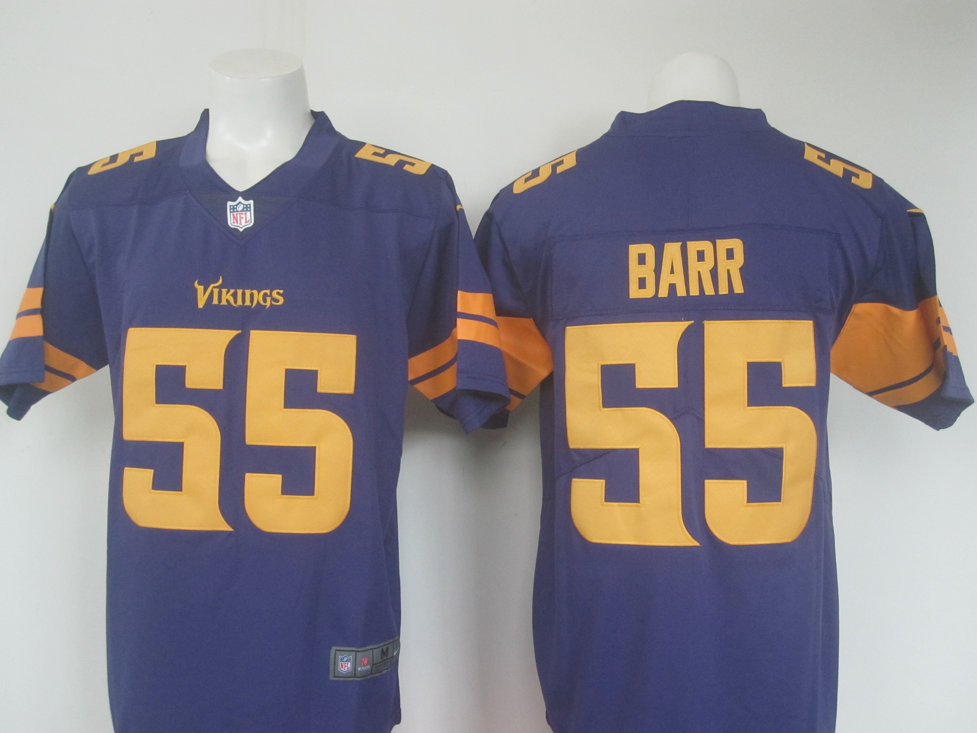 Minnesota Vikings #55 Anthony Barr Purple Limited Rush Stitched Nike Jersey