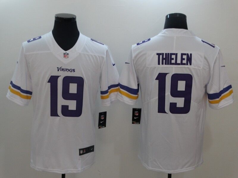 Minnesota Vikings #19 Adam Thielen White Vapor Untouchable Limited Stitched Nike Jersey