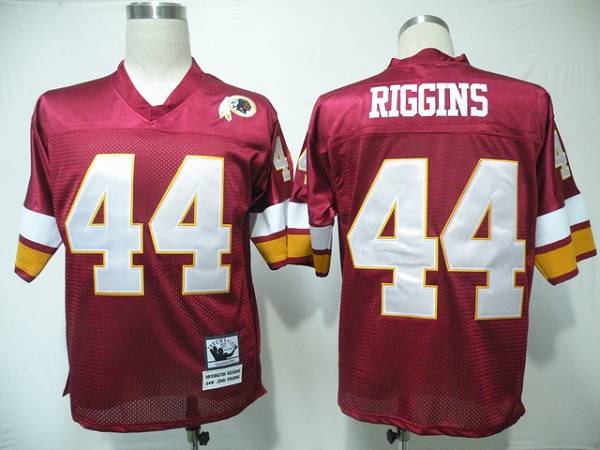 Mitchell And Ness Redskins #44 John Riggins Red Stitched Throwback Jersey