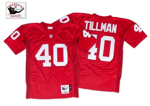 Mitchell And Ness 2000 Cardinals #40 Pat Tillman Red Throwback Stitched Jersey