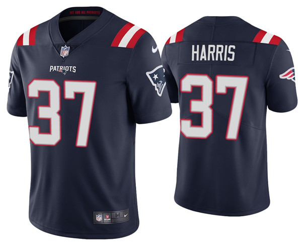 New England Patriots #37 Damien Harris 2020 Navy Vapor Untouchable Limited Stitched Jersey