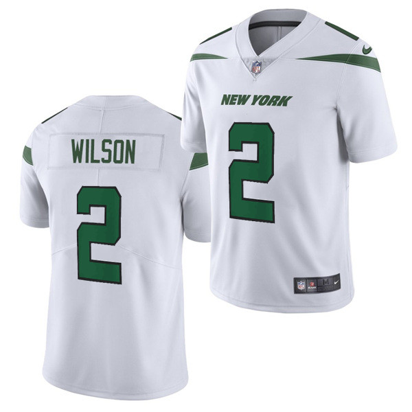 New York Jets #2 Zach Wilson 2021 White Vapor Untouchable Limited Stitched Jersey 