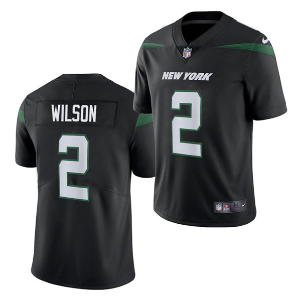 New York Jets #2 Zach Wilson 2021 Black Vapor Untouchable Limited Stitched Jersey 