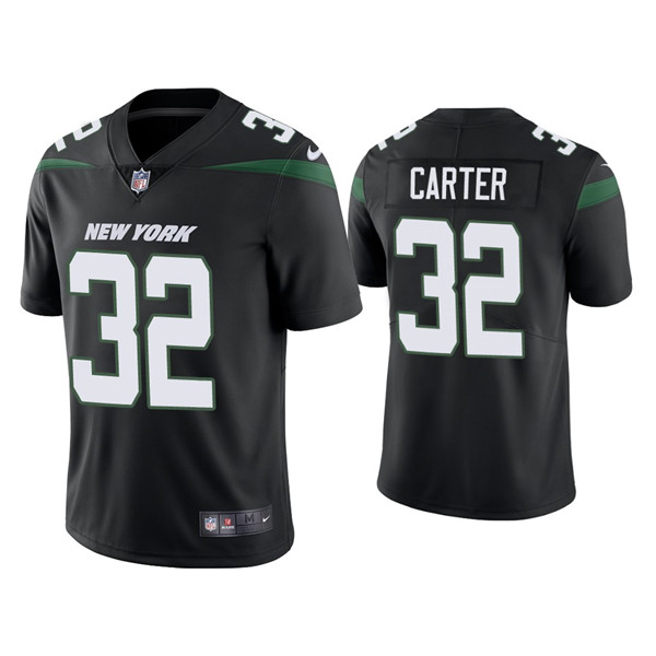 New York Jets #32 Michael Carter 2021 White Vapor Untouchable Limited Stitched Jersey
