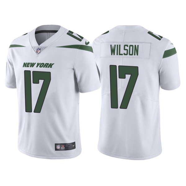 New York Jets #17 Garrett Wilson 2022 White Vapor Untouchable Limited Stitched Jersey