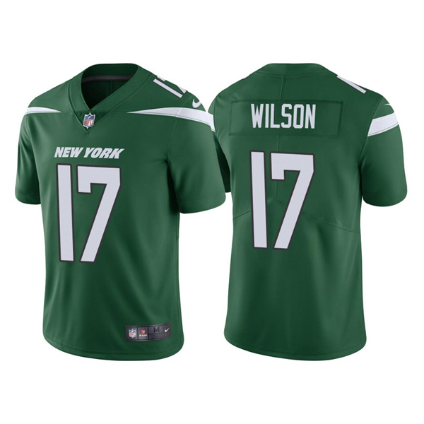 New York Jets #17 Garrett Wilson 2022 Green Vapor Untouchable Limited Stitched Jersey