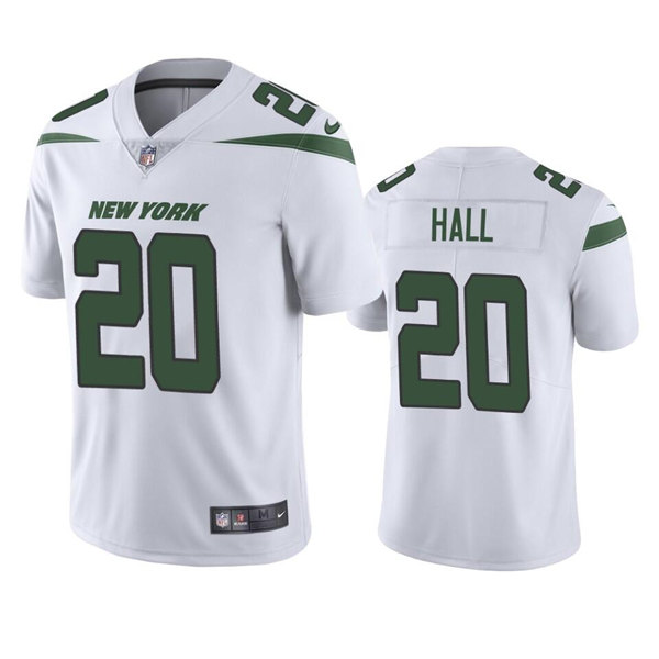 New York Jets #20 Breece Hall 2022 White Vapor Untouchable Limited Stitched Jersey