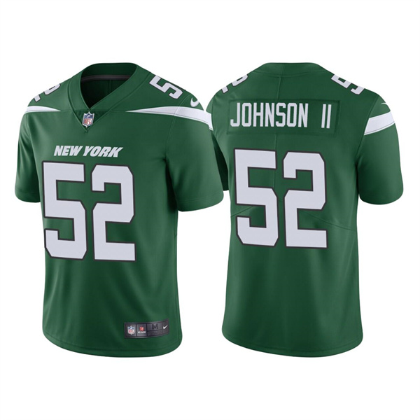 New York Jets #52 Jermaine Johnson II 2022 Green Vapor Untouchable Limited Stitched Jersey
