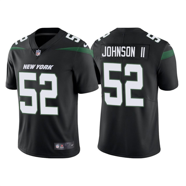 New York Jets #52 Jermaine Johnson II 2022 Black Vapor Untouchable Limited Stitched Jersey