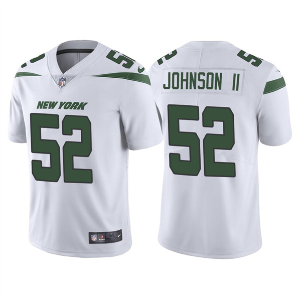 New York Jets #52 Jermaine Johnson II 2022 White Vapor Untouchable Limited Stitched Jersey