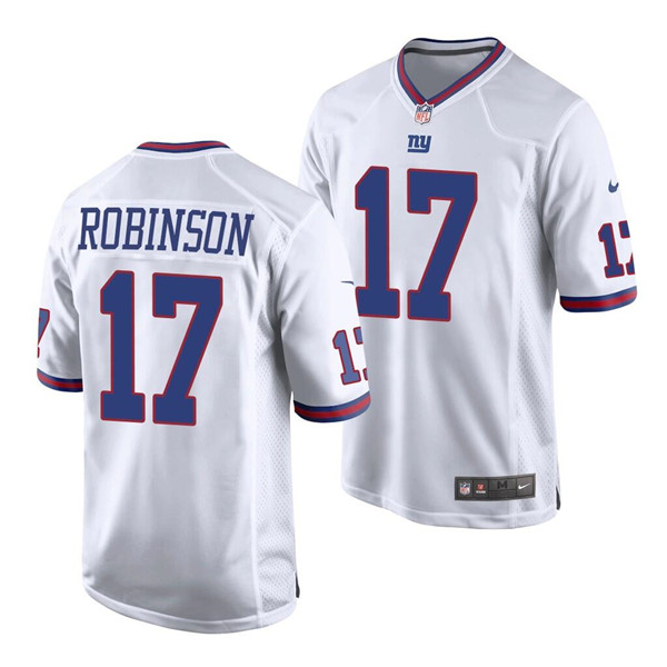 New York Giants #17 Wan'Dale Robinson White Color Rush Limited Stitched Jersey