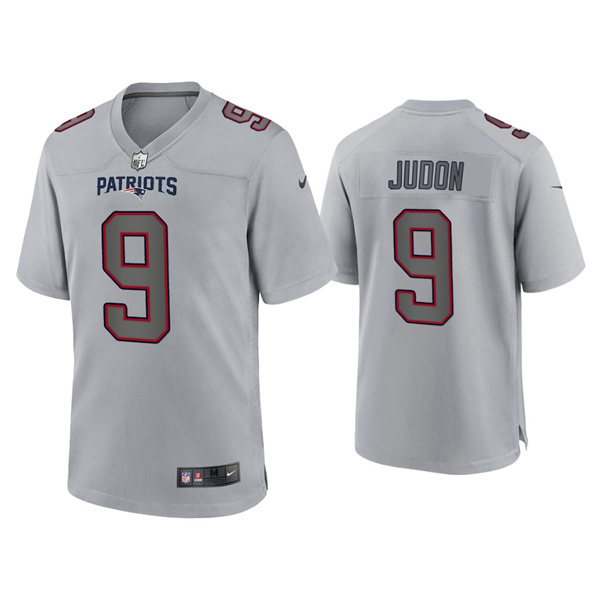 New England Patriots #9 Matthew Judon Gray Atmosphere Fashion Stitched Game Jersey