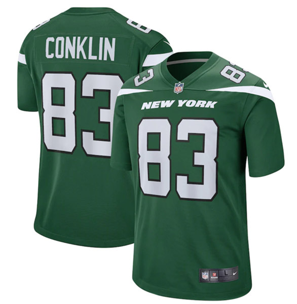 New York Jets #83 Tyler Conklin 2022 Green Stitched Game Jersey