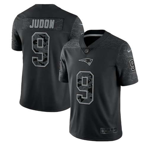 New England Patriots #9 Matthew Judon Black Reflective Limited Stitched Football Jersey