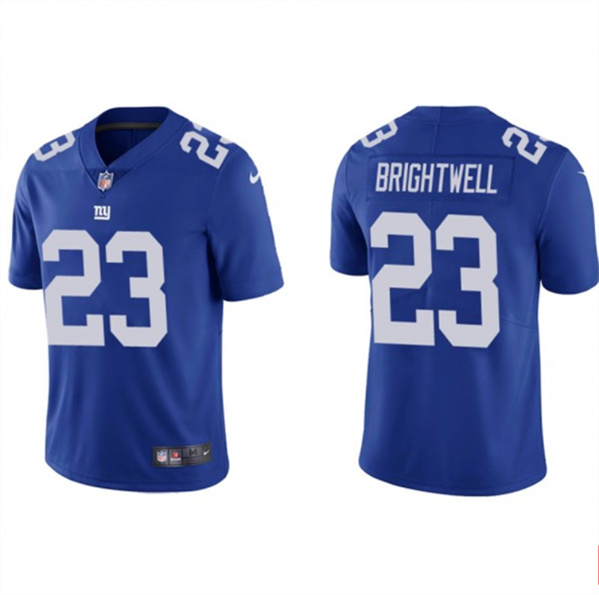 New York Giants #23 Gary Brightwell Blue Vapor Untouchable Limited Stitched Jersey