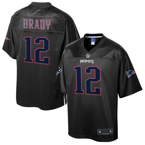 Patriots #12 Tom Brady Black Pro Line Black Reverse Fashion Game Nike Jersey