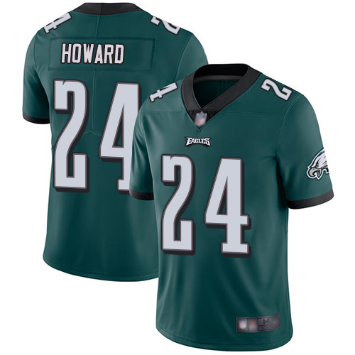 Philadelphia Eagles #24 Jordan Howard Green Vapor Untouchable Limited Stitched Jersey