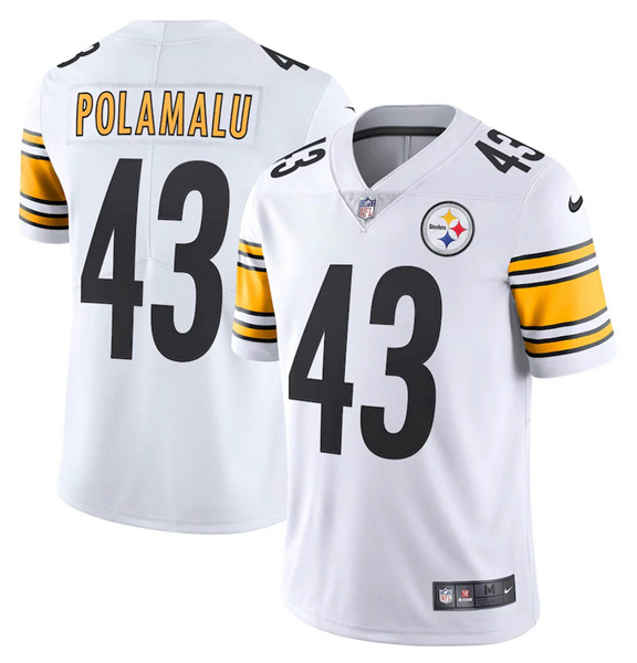 Pittsburgh Steelers #43 Troy Polamalu White Vapor Untouchable Limited Stitched Jersey