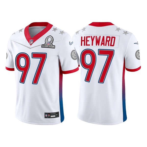 Pittsburgh Steelers #97 Cameron Heyward 2022 White Pro Bowl Stitched Jersey