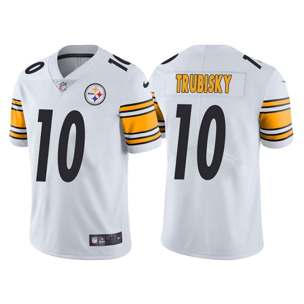 Pittsburgh Steelers #10 Mitchell Trubisky White Vapor Untouchable Limited Stitched Jersey