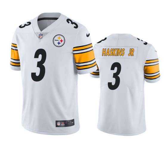 Pittsburgh Steelers #3 Dwayne Haskins Jr. White Vapor Untouchable Limited Stitched Jersey
