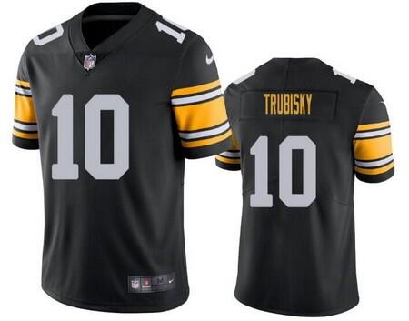 Pittsburgh Steelers #10 Mitchell Trubisky Black Vapor Untouchable Limited Stitched Jersey