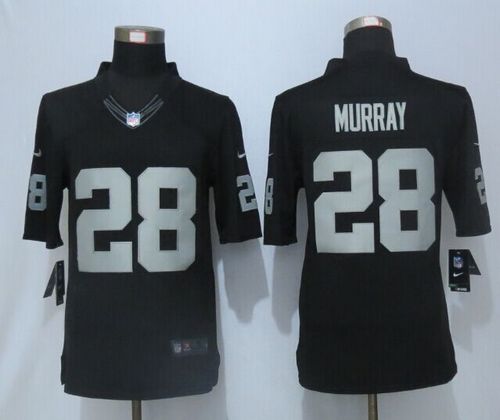 Raiders #28 Latavius Murray Black Team Color Stitched Limited Nike Jersey
