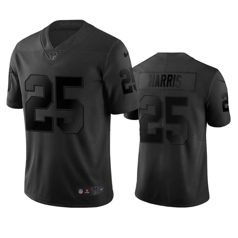 Raiders #25 Erik Harris Black Vapor City Edition Limited Stitched Jersey